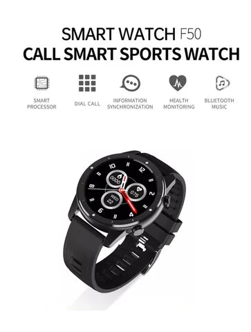 BulkBridge F50 Smart Watch Bluetooth Call Custom Dial Men Heart Rate Fitness Tracker